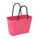 Small Tropical Pink Hinza Bag - Green Plastic