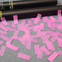 Performing arts: Gender Reveal - Confetti Cannon - Pink Tissue Paper 80cm