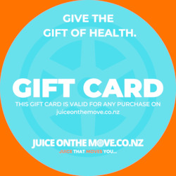Fruit juice or fruit juice drink manufacturing - less than single strength: Juice on the Move Gift Card