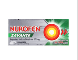 Grocery wholesaling: Nurofen Zavance Ibuprofen Caplets 12pk