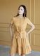 Mustard Linen Dress 'Emily'