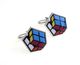 Rubiks cube cufflinks