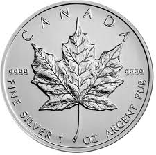 Gold, silver merchandising: 1 oz 2017 silver canadian maple leaf coin
