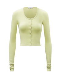 Clothing: COLONEL RIB HENLEY TOP NEON