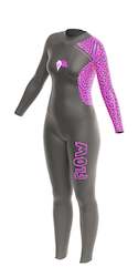 Sports goods manufacturing: The Ruby Fresh Flow Female Wetsuit - Pink & White