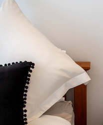 Household linen wholesaling: Bamboo Pillow Case - Euro White