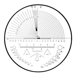 Mitutoyo Optional Reticle to suit 183 Series Pocket Comparators