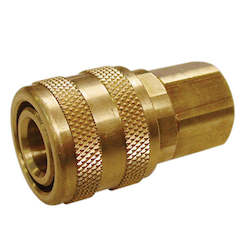 AmPro A6550 Female Coupler Brass 1/4" BSP (Aro Type) Carded