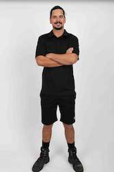 Work clothing: Quoting Short Sleeve Polo - Black