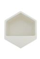 George &. Co - large hexagon wall planter, white - trouble &. Fox + sideca…