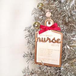 Nurse Christmas decoration - READY TO SEND