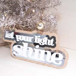Let Your Light Shine Layered Plaque - READY TO SEND