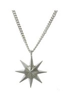 Zoe & Morgan Spike burst necklace - sterling silver from Walker and Hall Jeweller - Walker & Hall