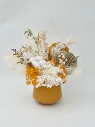 Dried flower: Mini Mustard Glow Vase