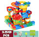 159 Pcs Marble Run Building Blocks, Maze Balls Track Funnel Slide Toys for Kids …