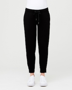 Super Soft Scuba Maternity Jogger – Black – 3 Bears Maternity