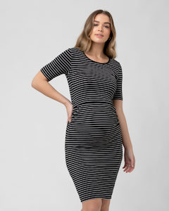 Mia Short Sleeve Maternity and Nursing Dress – 3 Bears Maternity