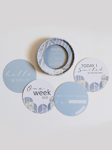 Reversible Milestone Cards – Eventide & Ice Blue – 3 Bears Maternity