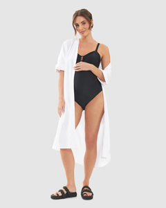 Bandaeu Maternity One Piece – Black – 3 Bears Maternity