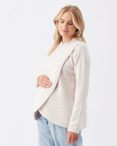 Addison Maternity & Nursing Knit – Mink – 3 Bears Maternity