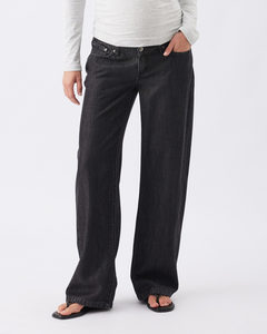 Billie Elastic Waist Maternity Jean – Black – 3 Bears Maternity