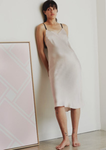 Two Squares - Simple Slip Silk Oyster