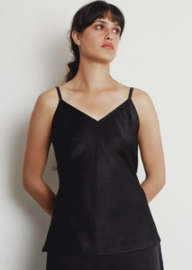 Two Squares: Two Squares - Simple Cami Silk Black