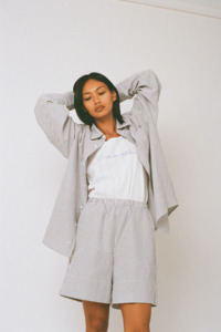 Commonplace: Commonplace Essentials - Beech Cottage Shorts Black/White Stripe