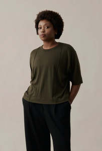 Longform: Longform - Foundation Boxy Tee Deep Forest