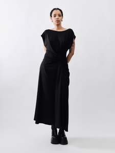 Adrion Atelier: Adrion Atelier - Marq Twisted Dress Knit Black