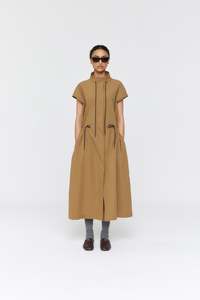 Ricochet - Cecelie Dress Tan + Drawcord