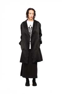 Nom D - After-Party Coat Black Sateen