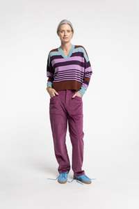 New Lands: New Lands - Griddy Sweater Multi Stripe