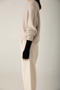 Francie - Fingerless Gloves Black