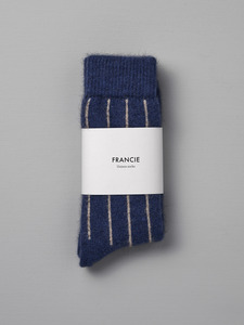 Frockstar Favourites: Francie - Signature Socks Striped Blue/Natural