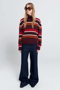 Karen Walker - Margot Sweater Poppy Stripe
