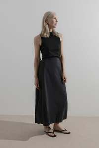James Brown - Draw Skirt Nylon Black