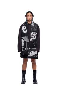 JPalm - Slow Form Scarf Black/Off-White