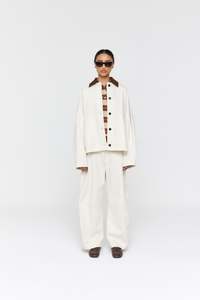 Ricochet - Franco Jacket Ivory/Tobacco Cord