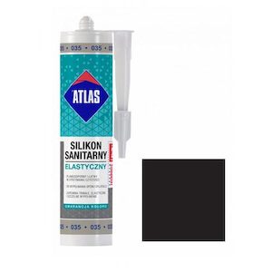 Tilers: Atlas ELASTIC Silicone  Black 204 (280 ml)