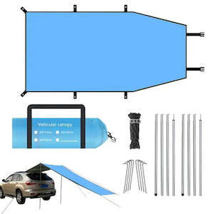 Products: AutoDS Car Awning Sun Shade with Stakes & Ropes