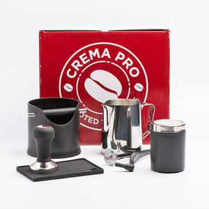 Products: Crema Pro Barista Kit - Red / Black 777Espresso