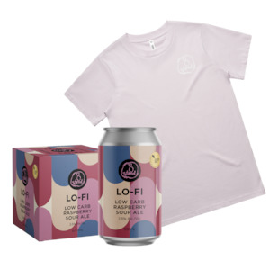 8 Wired LO-FI Raspberry Sour Pack with Women's Orchid Tee