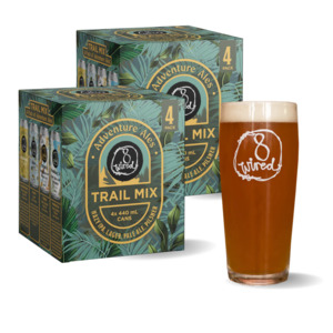 8 Wired Trail Mix Packs with Glass