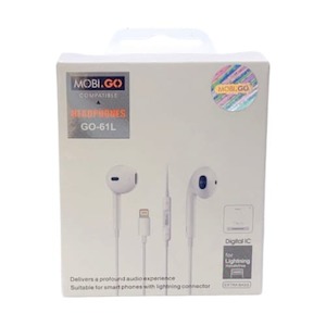 Earphones: Mobigo GO-61L Earphones (extra bass) (Lightning Jack)
