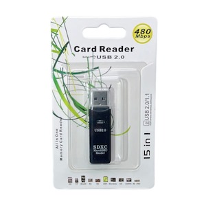 15 In 1 480mbps Card Reader Adapter ( All In One )