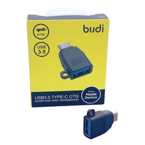 Memory Cards Flash Drives: Budi USB 3.0 Type-C OTG Adapter DC151B