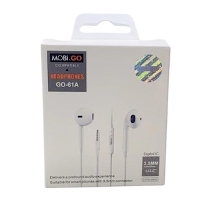 Mobigo GO-61A Earphones (extra bass) (3.5mm Jack)