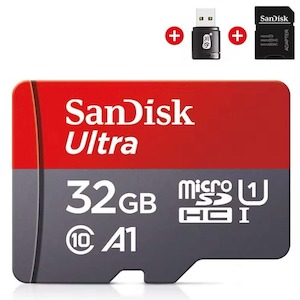 Memory Cards Flash Drives: Micro SD Memory Card (32GB) & Adapter - SanDisk