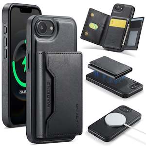 Viewing: iPhone 16e DG.Ming MagSafe Wallet Case [Black]
